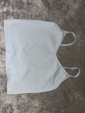 SHEIN Pale Blue Ribbed Tank